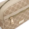 Borsa a tracolla beige da Donna con stampa monogram Carrera Jeans