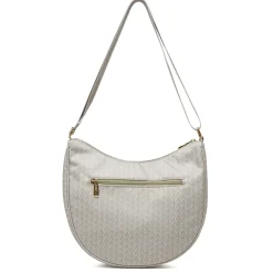 Borsa a Tracolla Beige da Donna con logo all-over Dimensione Danza