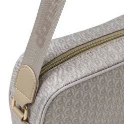 Borsa a tracolla beige Donna con logo allover Dimensione Danza