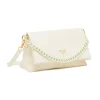 Borsa a Tracolla Bianca da Donna con catena e logo Swish Jeans