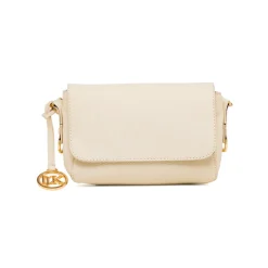 Borsa a Tracolla Bianca da Donna con ciondolo logo Lumberjack