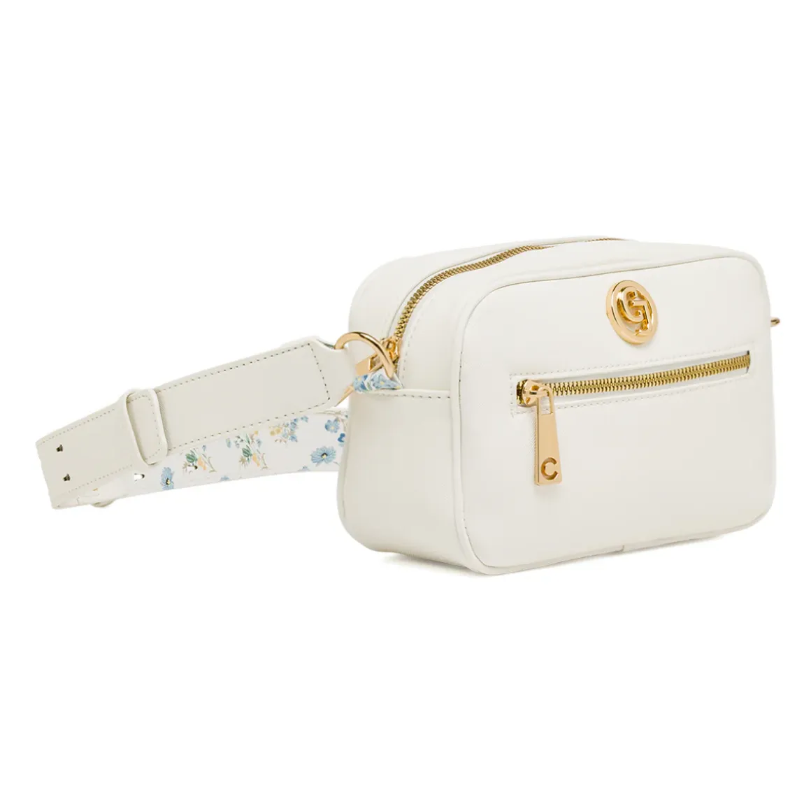 Borsa a tracolla bianca da Donna con dettagli floreali Carrera Jeans