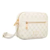 Borsa a tracolla Bianco Off White con logo stampato e zip dorata Carrera Jeans
