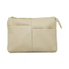 Borsa a tracolla bianco off white con tasche frontale Lora Ferres