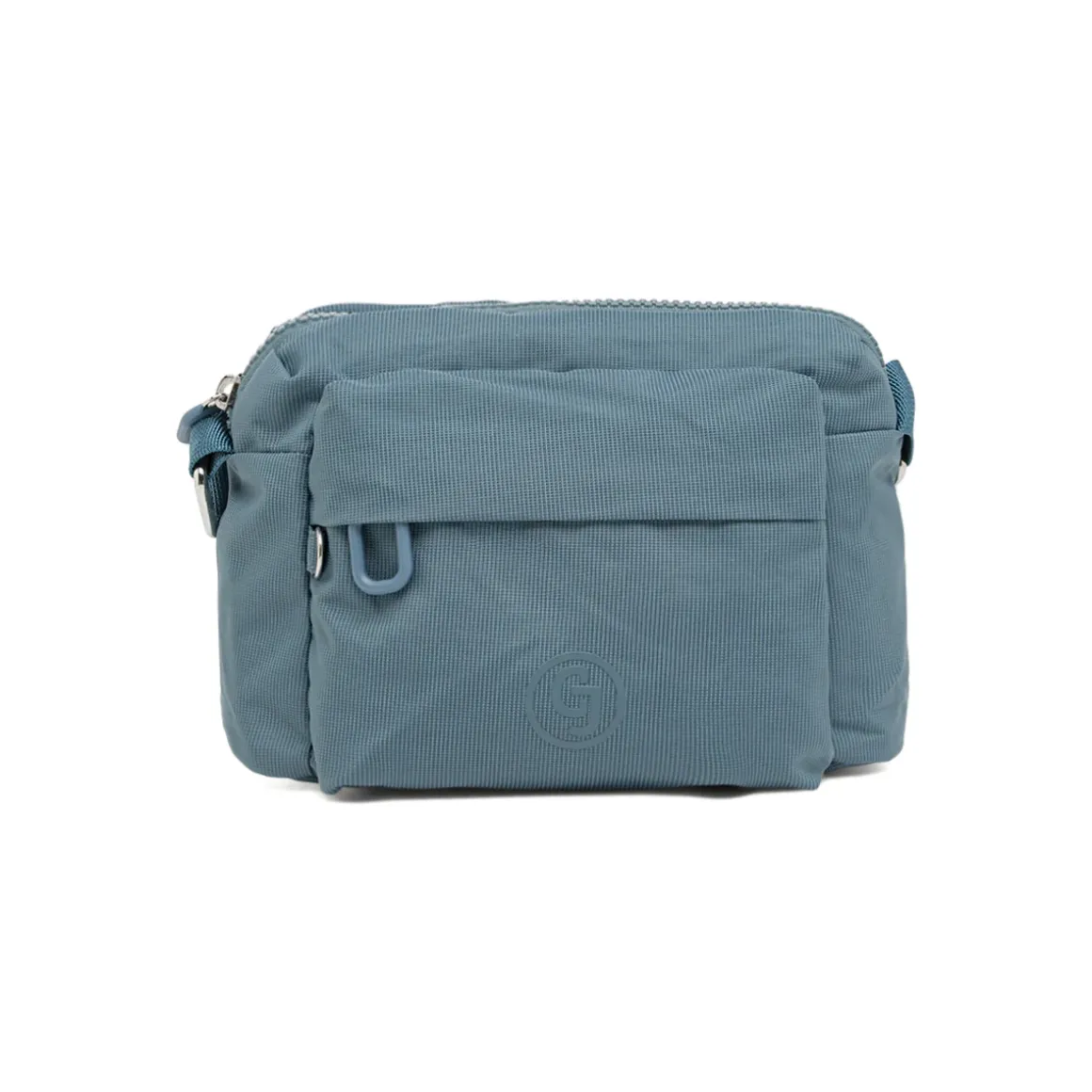 Borsa a tracolla Blu Donna in tessuto tecnico con charm Carrera Jeans
