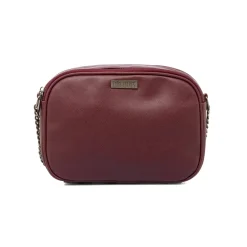 Borsa a tracolla Bordeaux da Donna con chiusura zip Lora Ferres