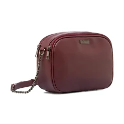 Borsa a tracolla Bordeaux da Donna con chiusura zip Lora Ferres