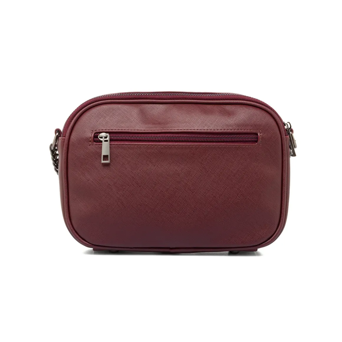 Borsa a tracolla Bordeaux da Donna con chiusura zip Lora Ferres