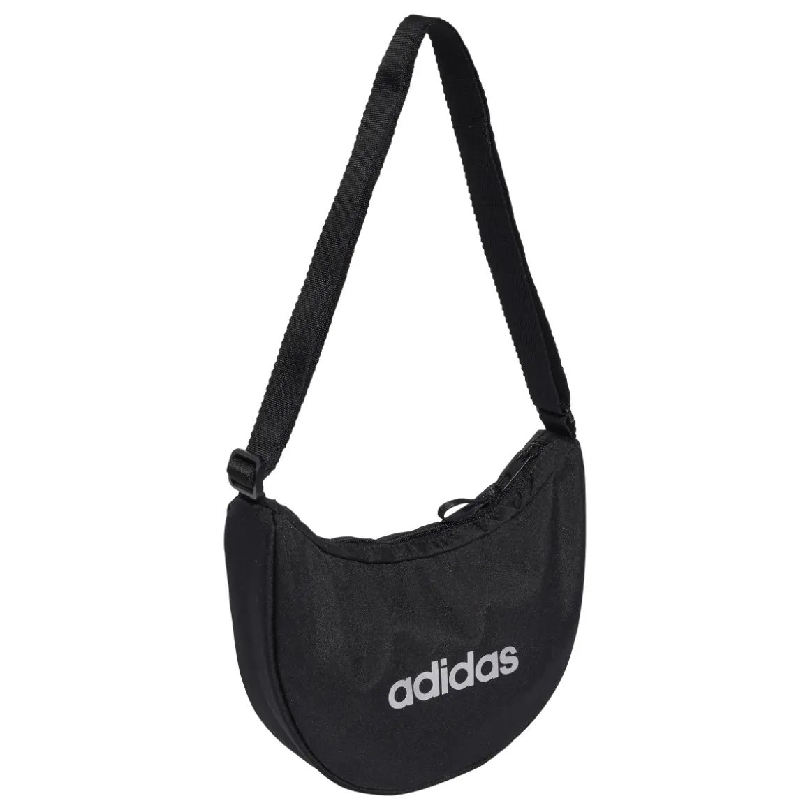 Borsa a tracolla da donna adidas nera con logo a contrasto