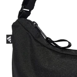 Borsa a tracolla da donna adidas nera con logo a contrasto