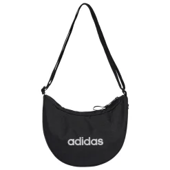 Borsa a tracolla da donna adidas nera con logo a contrasto