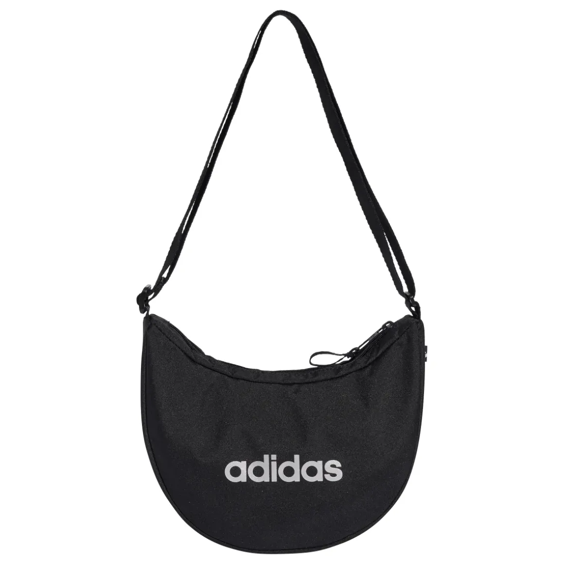 Borsa a tracolla da donna adidas nera con logo a contrasto