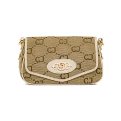 Borsa a tracolla da Donna beige con dettagli oro Carrera Jeans