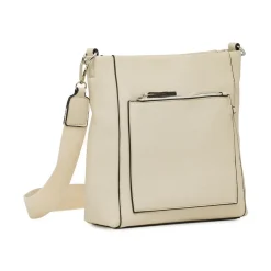 Borsa a Tracolla da Donna Bianca con tasca Lora Ferres
