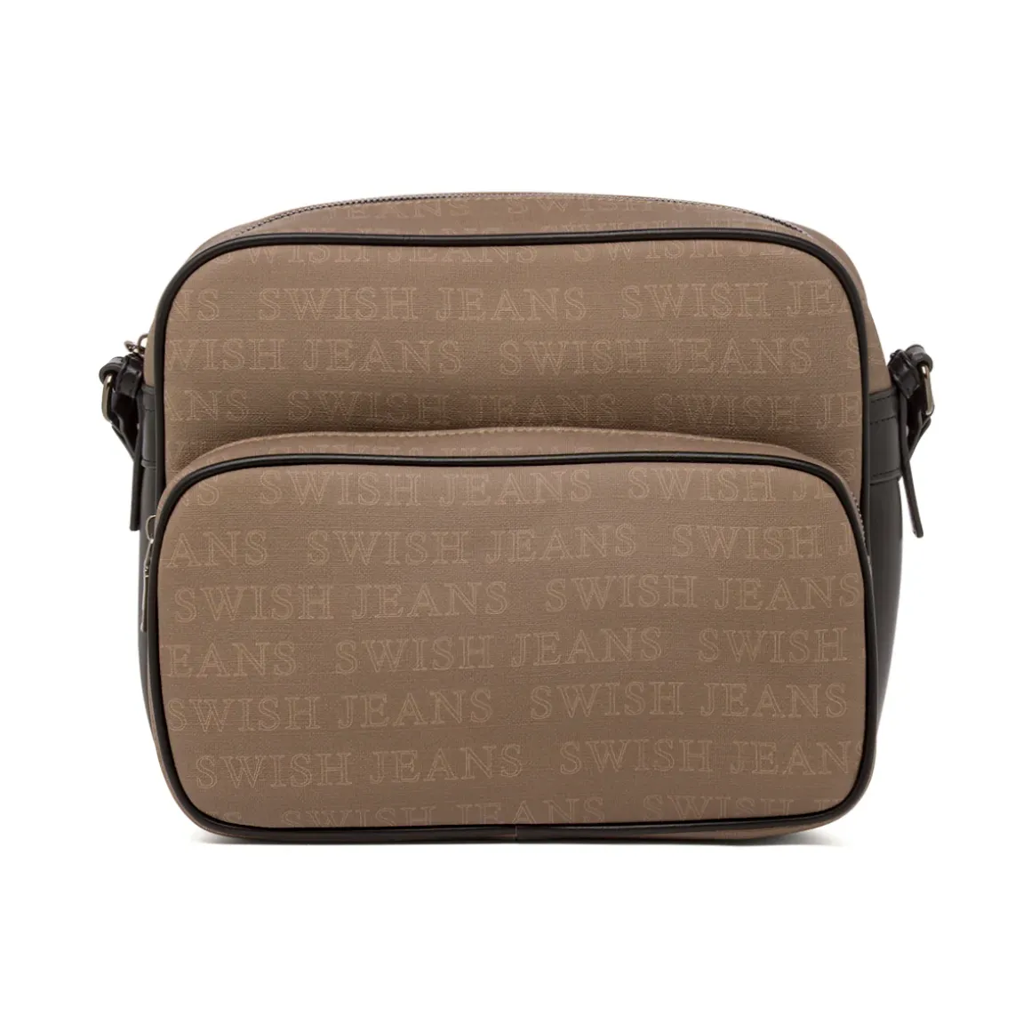 Borsa a Tracolla da Donna Marrone con Doppia Tasca Swish Jeans
