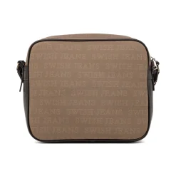 Borsa a Tracolla da Donna Marrone con Doppia Tasca Swish Jeans