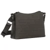 Borsa a Tracolla da Donna Nera con Stampa Logo All Over Swish Jeans