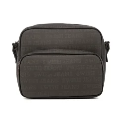 Borsa a Tracolla da Donna Nera con Doppia Tasca Swish Jeans