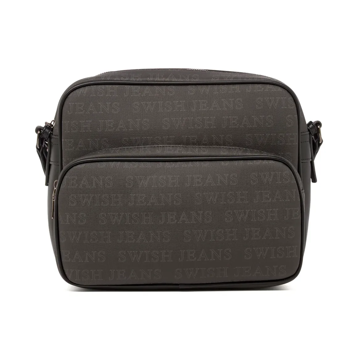 Borsa a Tracolla da Donna Nera con Doppia Tasca Swish Jeans