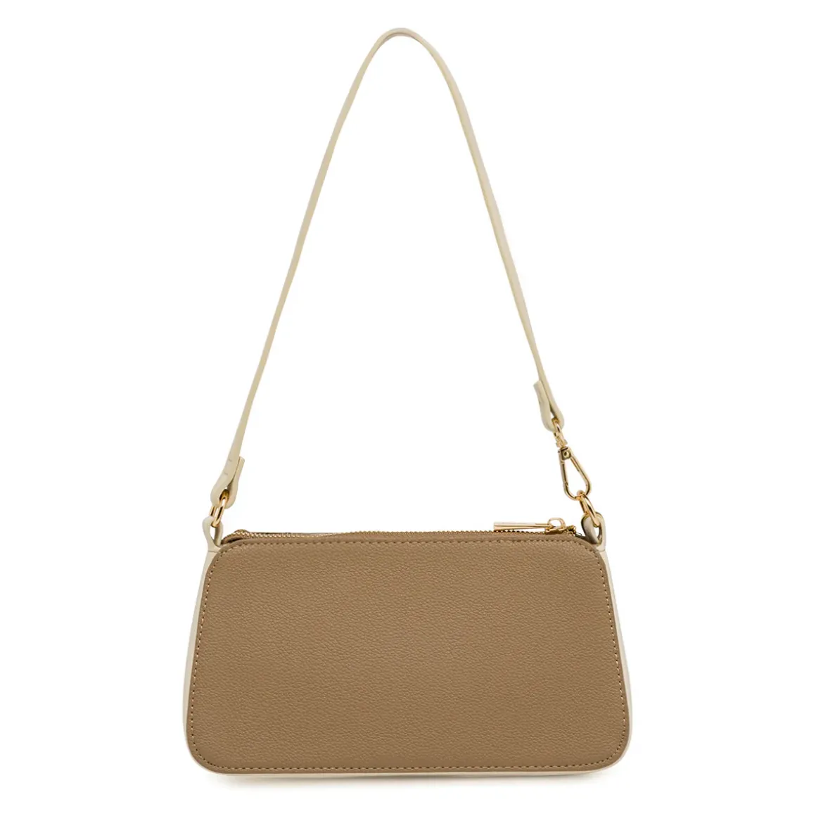 Borsa a tracolla da Donna taupe e marrone con catena Lora Ferres