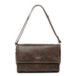 Borsa a tracolla marrone da Donna con Patta Lora Ferres