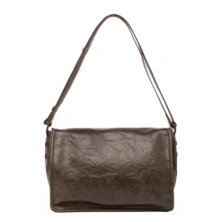Borsa a tracolla marrone da Donna con Patta Lora Ferres