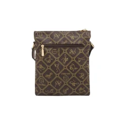 Borsa a tracolla marrone da Donna con stampa monogram Giulia Pieralli