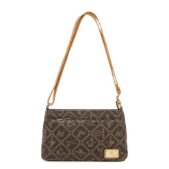 Borsa a tracolla marrone da Donna con stampa all-over Giulia Pieralli