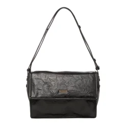 Borsa a tracolla nera da Donna effetto invecchiato Lora Ferres