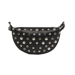 Borsa a tracolla nera da Donna a mezzaluna con borchie Lora Ferres
