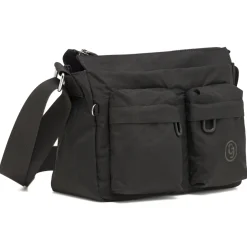 Borsa a tracolla Nera Donna in tessuto tecnico con tasche Carrera Jeans