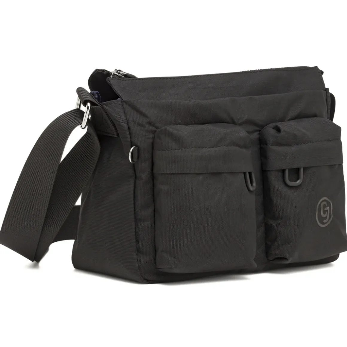 Borsa a tracolla Nera Donna in tessuto tecnico con tasche Carrera Jeans