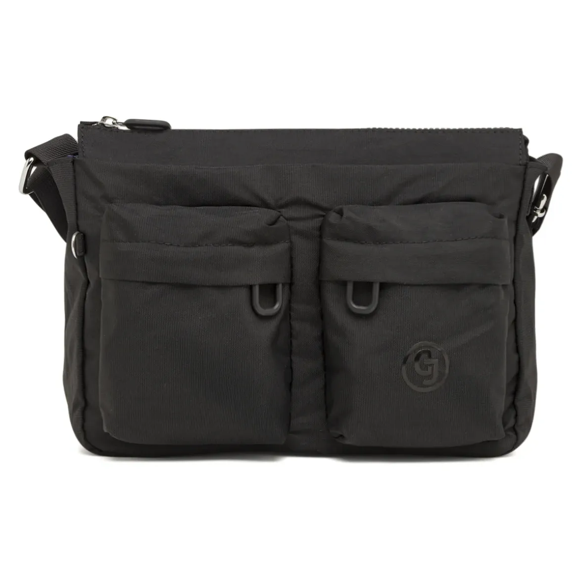 Borsa a tracolla Nera Donna in tessuto tecnico con tasche Carrera Jeans