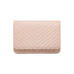 Borsa a tracolla rosa da Donna con motivo trapuntato Lora Ferres
