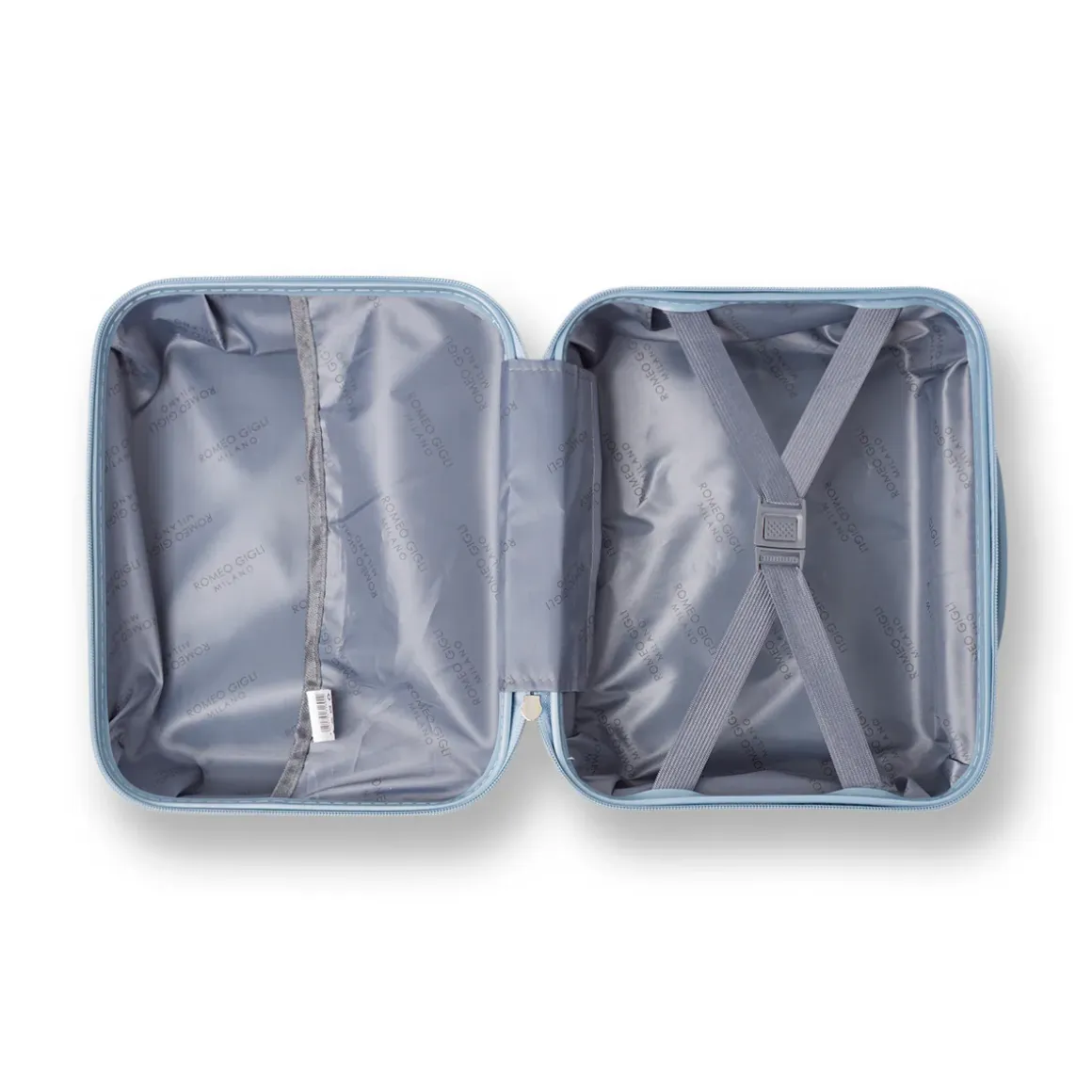 Borsa cabina azzurro avio rigida con attacco trolley Romeo Gigi Milano