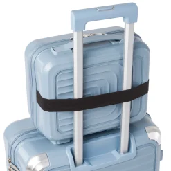 Borsa cabina azzurro avio rigida con attacco trolley Romeo Gigi Milano