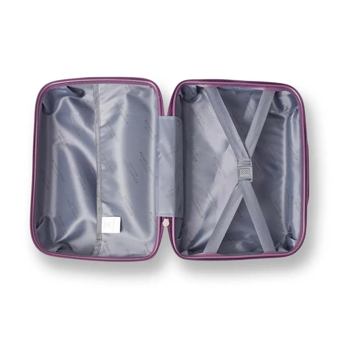Borsa cabina viola rigida con attacco trolley Romeo Gigi Milano