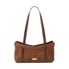 Borsa con stampa leopardata marrone da Donna Lora Ferres