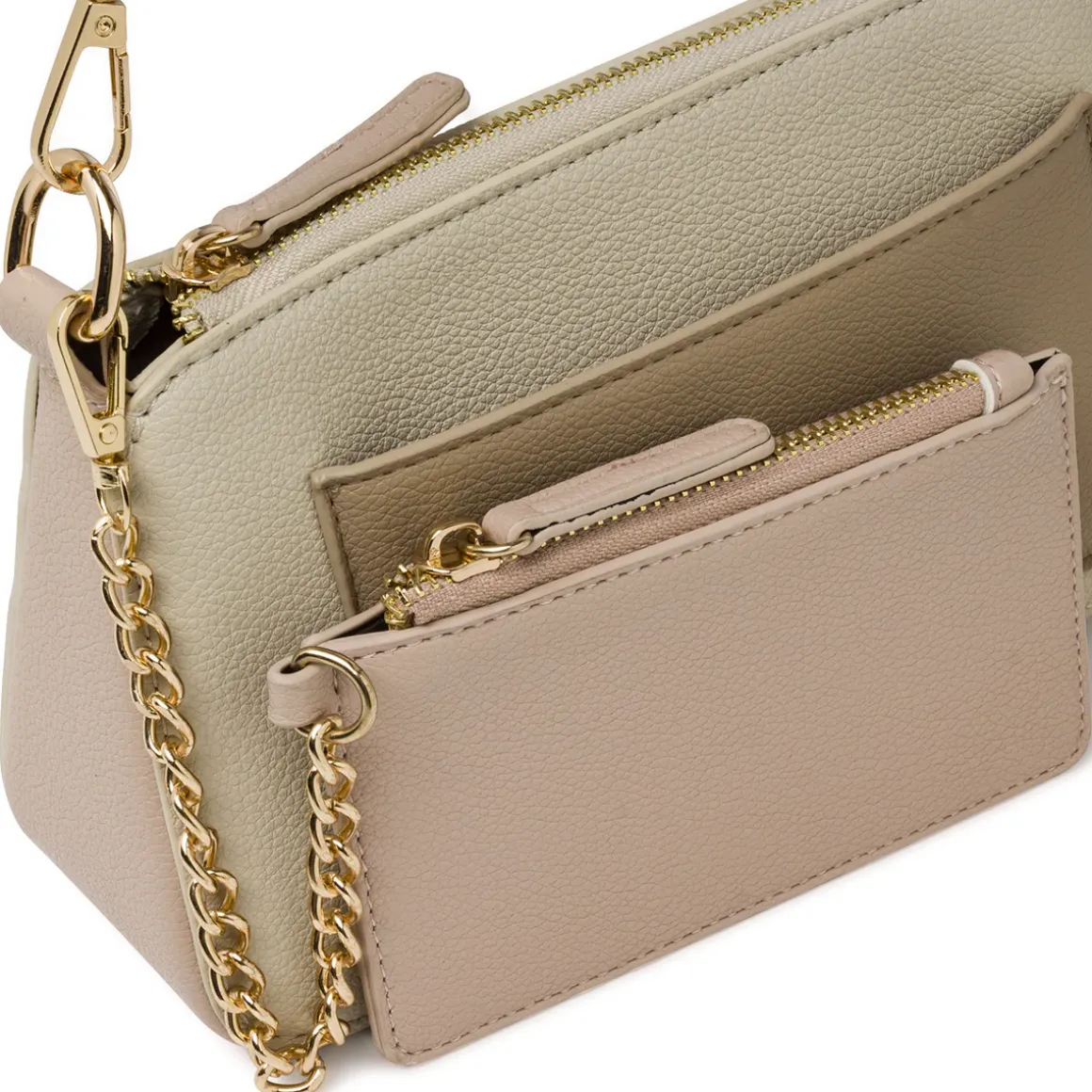 Borsa da Donna Beige con tripla pochette Lora Ferres