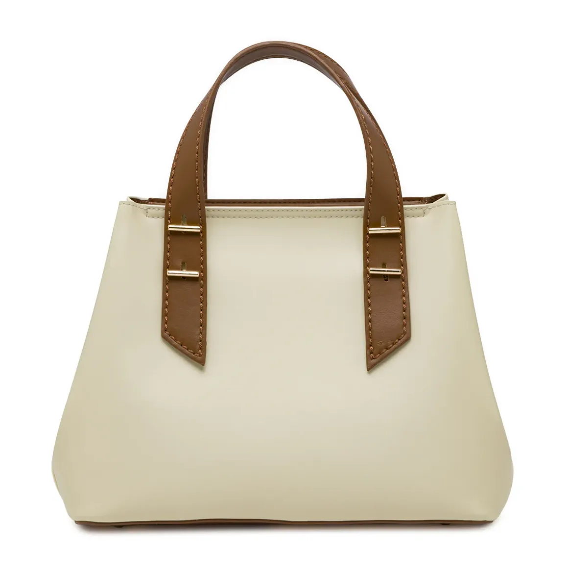 Borsa da donna bianca con dettagli in contrasto Lora Ferres