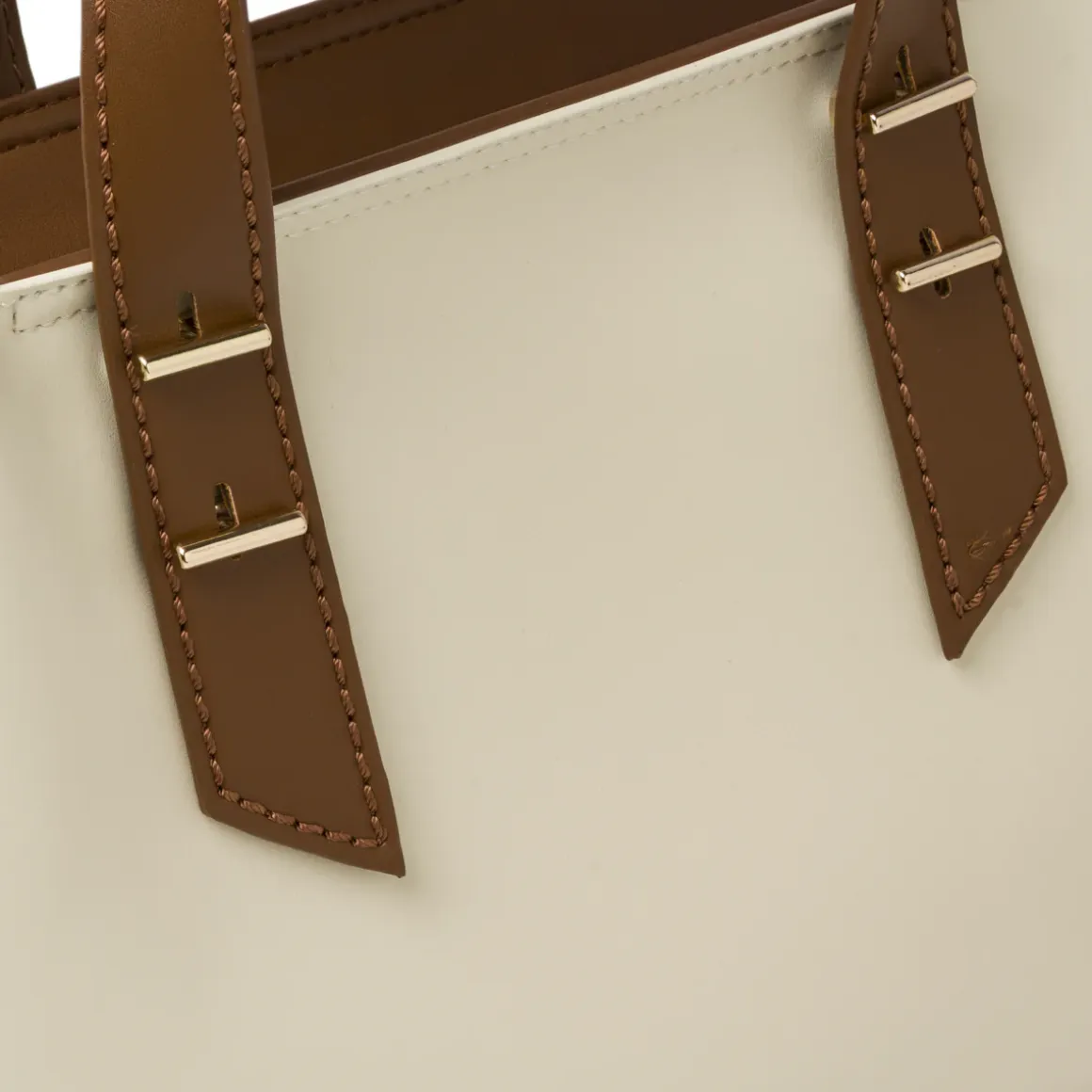 Borsa da donna bianca con dettagli in contrasto Lora Ferres