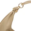 Borsa da Donna Lora Ferres taupe a forma di luna e con anelli dorati