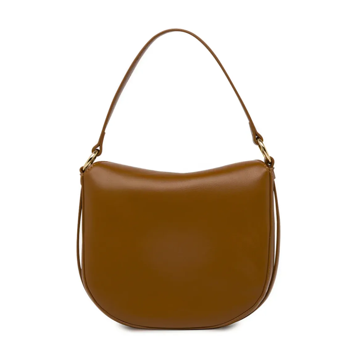Borsa da donna marrone con tracolla e dettagli traforati Lora Ferres
