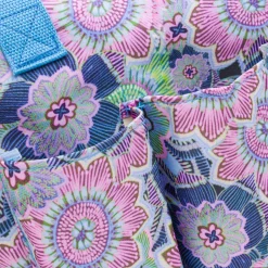 Borsa da Mare da Donna azzurra con fantasia floreale multicolore Swish Jeans