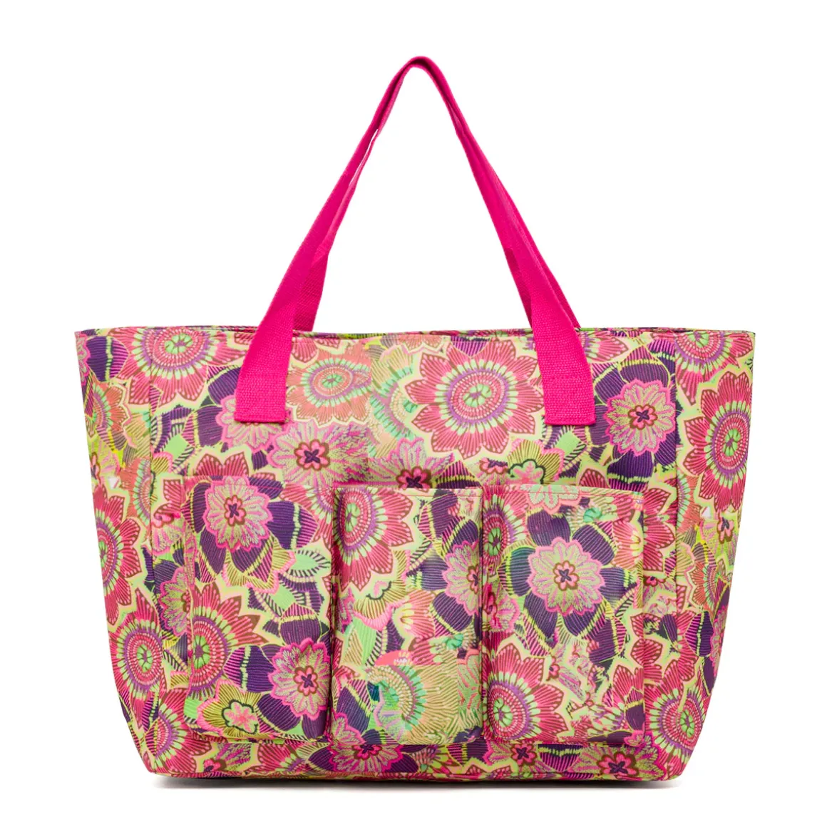 Borsa da Mare da Donna fucsia con fantasia floreale multicolore Swish Jeans