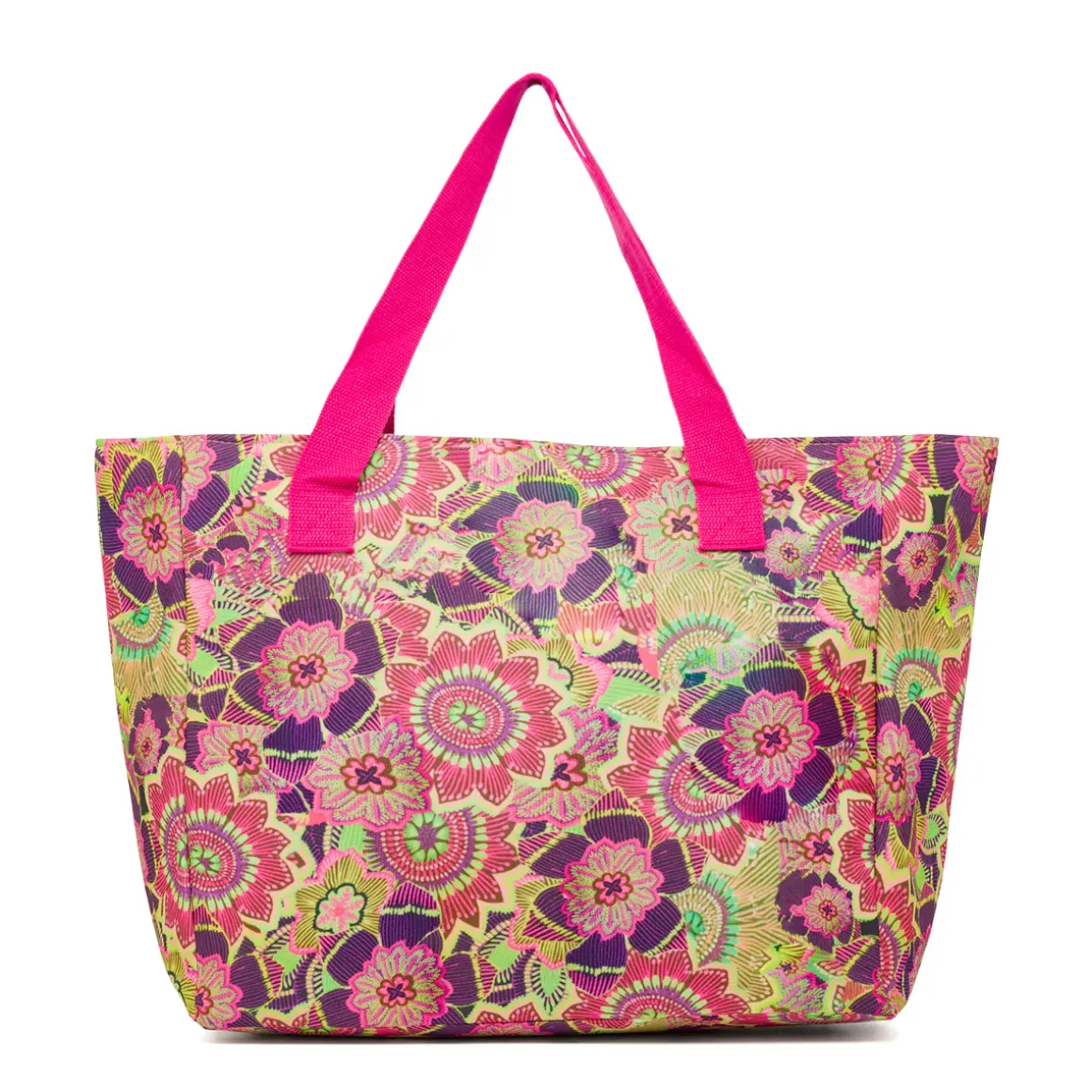 Borsa da Mare da Donna fucsia con fantasia floreale multicolore Swish Jeans