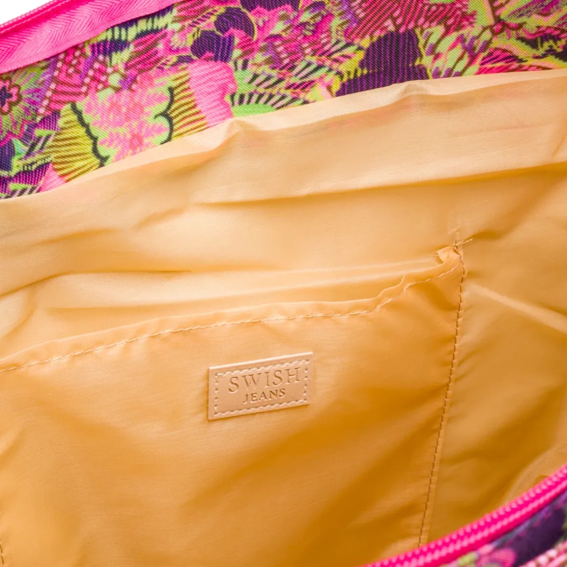 Borsa da Mare da Donna fucsia con fantasia floreale multicolore Swish Jeans