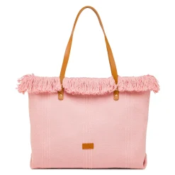 Borsa da Mare Rosa da Donna con frange Swish Jeans