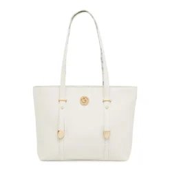 Borsa Donna bianca effetto saffiano e fantasia floreale Carrera Jeans