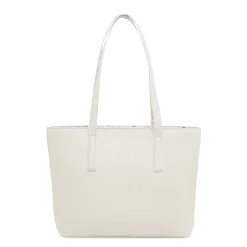 Borsa Donna bianca effetto saffiano e fantasia floreale Carrera Jeans